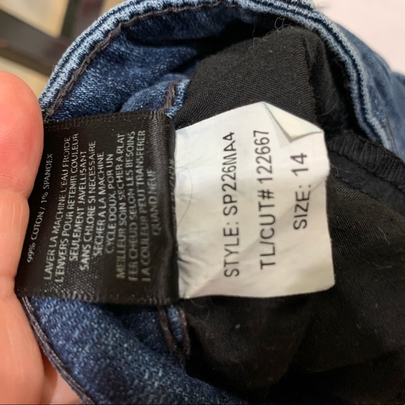 Kut From the Kloth Ankle Straight Leg - blue Glory Wash, size 14 - Picture 5 of 5